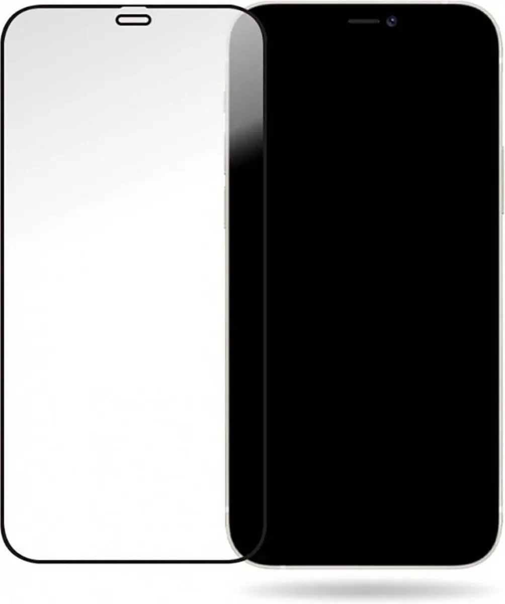 Mobilize iPhone 12 Glas Screenprotector - Case Friendly - Zwart