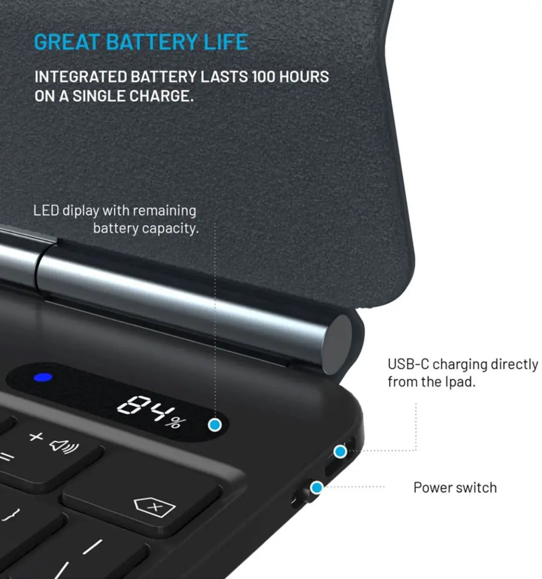 Fixed Typee FIXTY-11-EN-BK Tablet Keyboard - Zwart