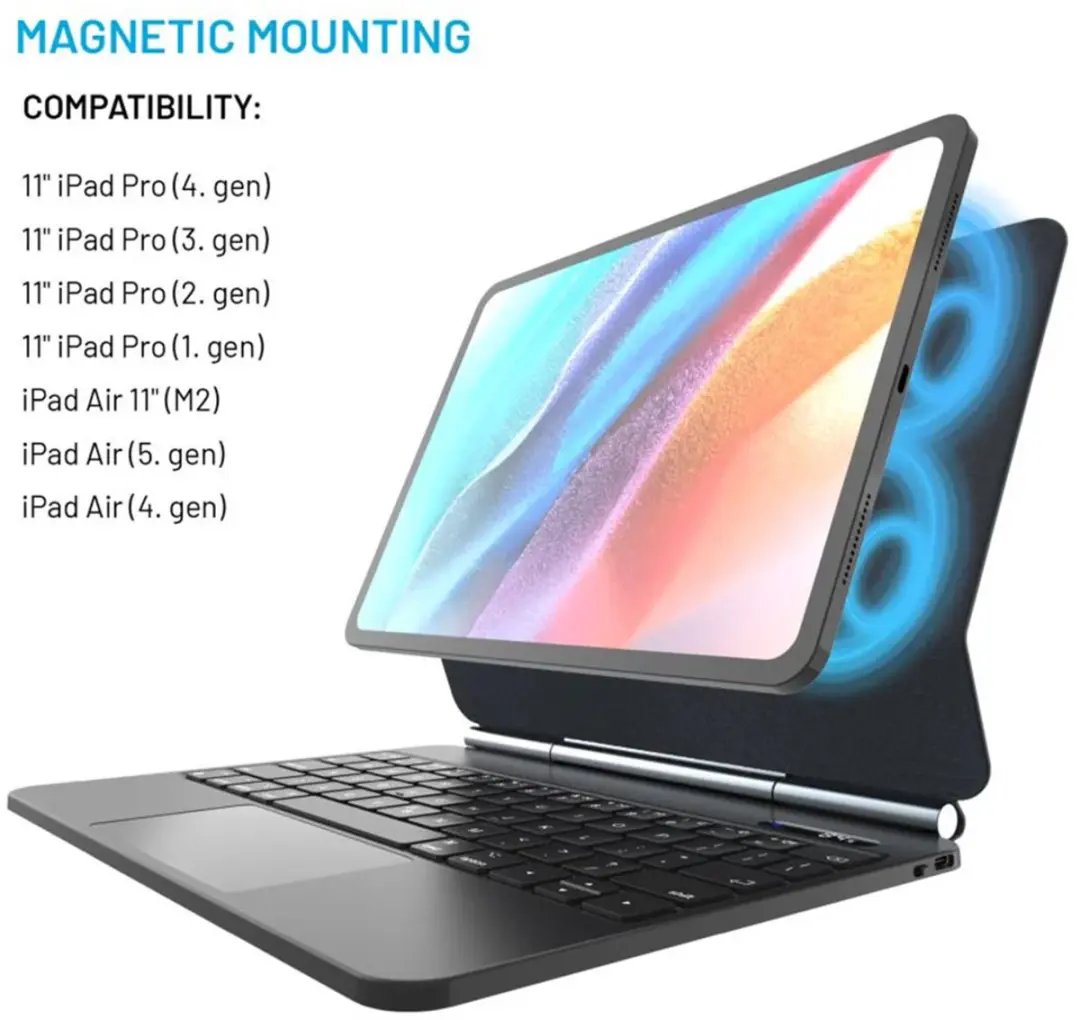 Fixed Typee FIXTY-11-EN-BK Tablet Keyboard - Zwart
