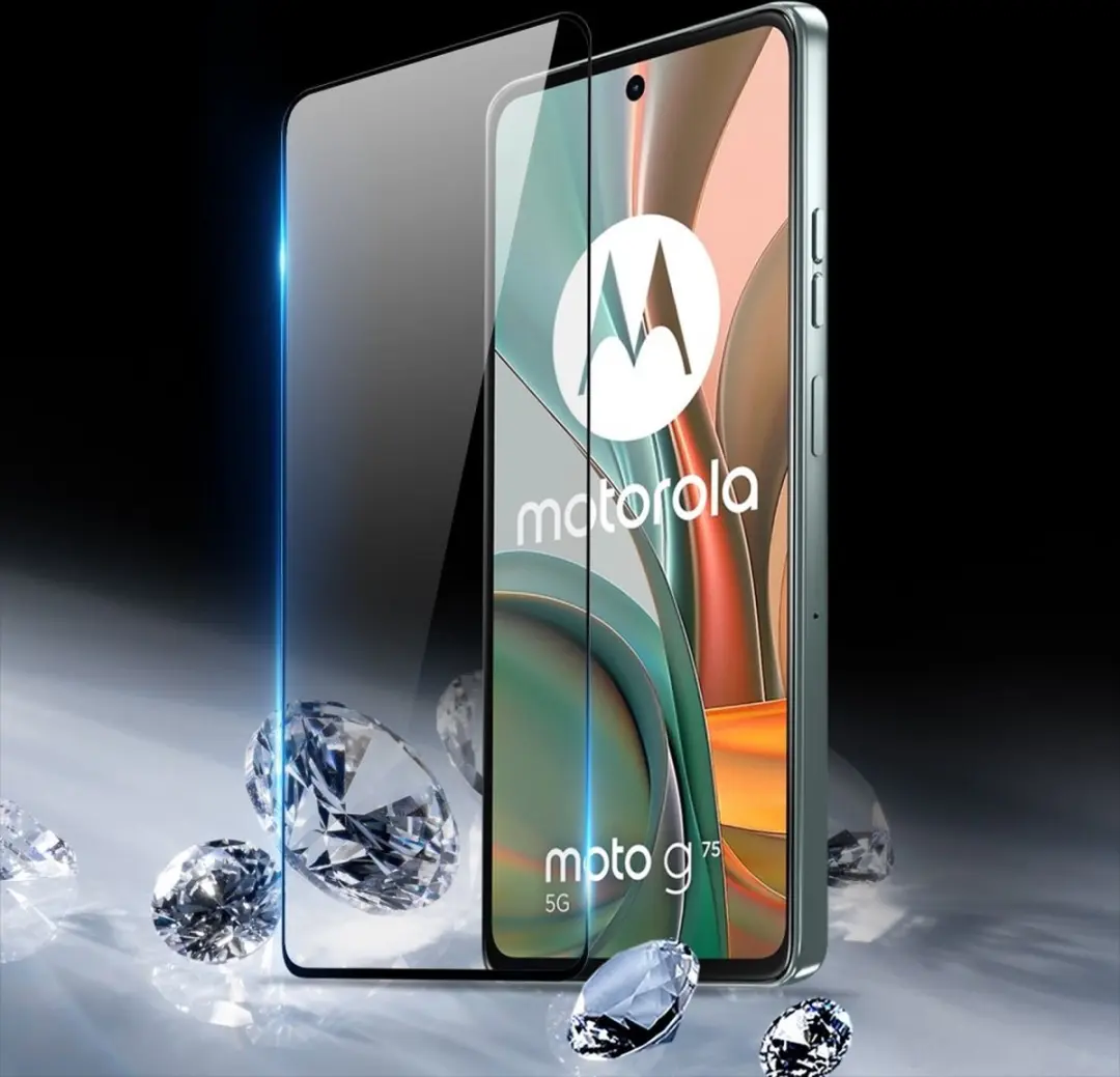 Dux Ducis Moto G75 Full-Cover Tempered Glass - Zwart