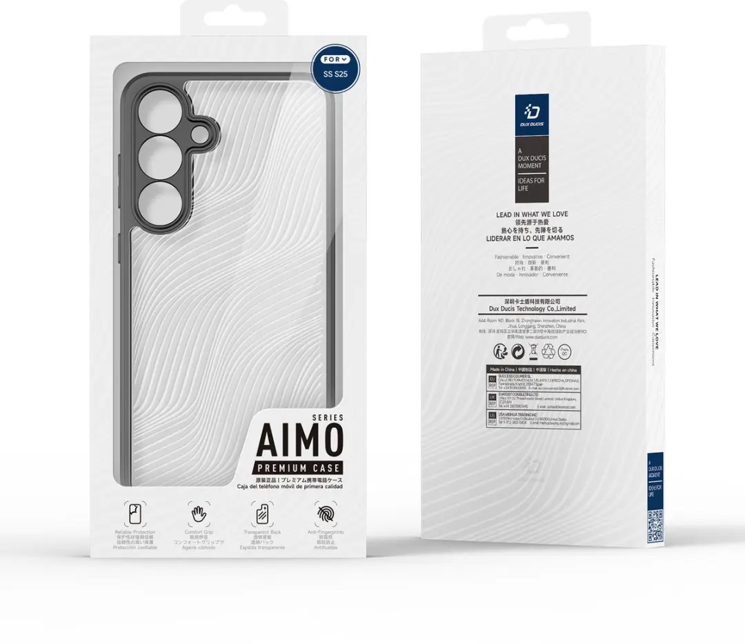 Dux Ducis Aimo Series Hoesje Samsung Galaxy S25 - Zwart