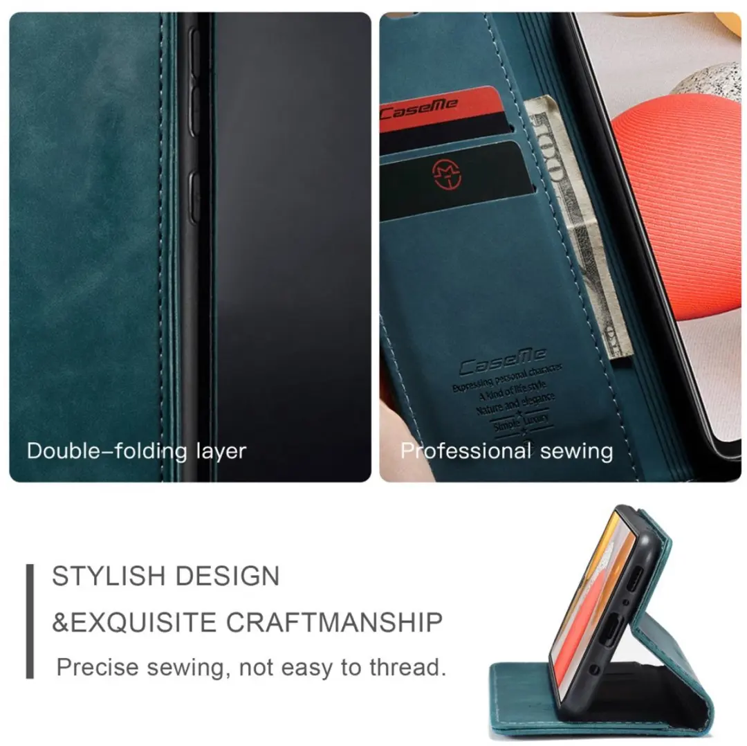Caseme Book Case Samsung Galaxy S21 - Groen - 2 Pasjes