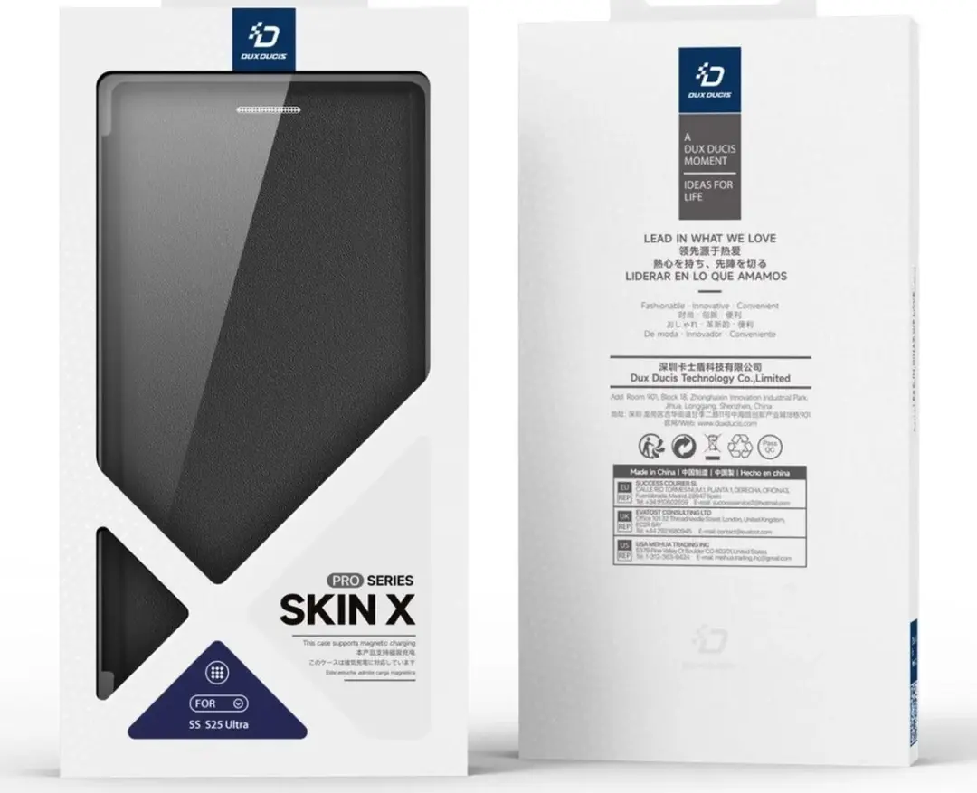 Dux Ducis Skin X Pro Hoesje Samsung Galaxy S25 Ultra - MagSafe & RFID - Zwart