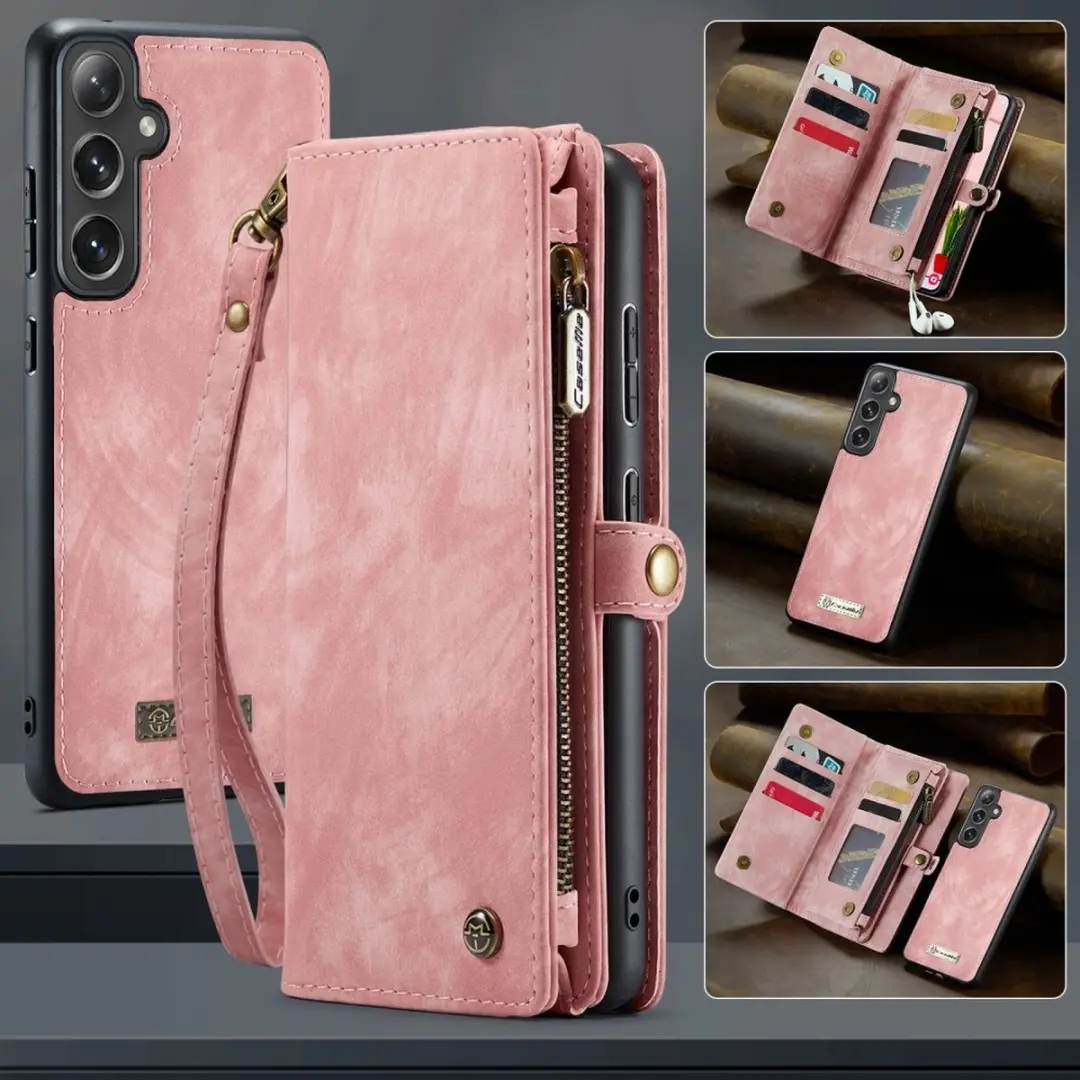 Caseme 008 Hoesje Samsung Galaxy S25 Plus - Roze - 8 Pasjes - afbeelding 6 van 6