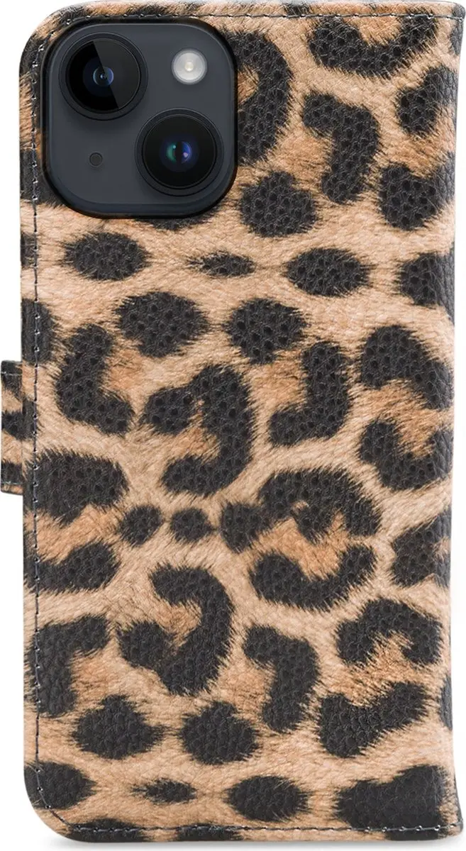 My Style iPhone 14 Hoesje Flex Wallet Luipaard