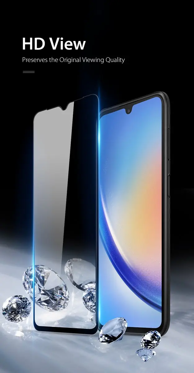 Dux Ducis Samsung Galaxy A34 Full-Cover Tempered Glass - Zwart - afbeelding 6 van 6