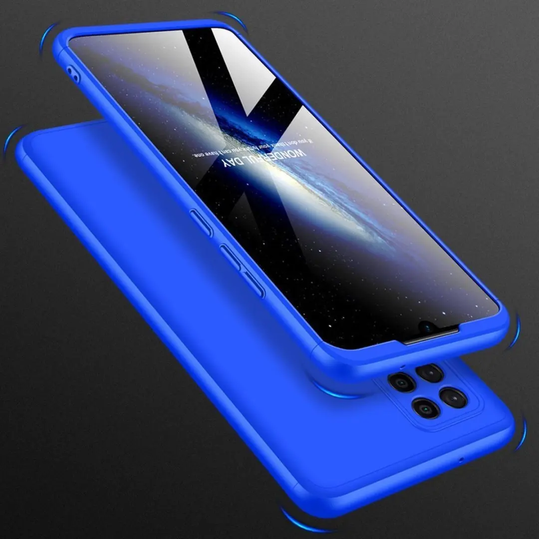 GKK 360 Full Body Case Samsung Galaxy A42 5G - Blauw