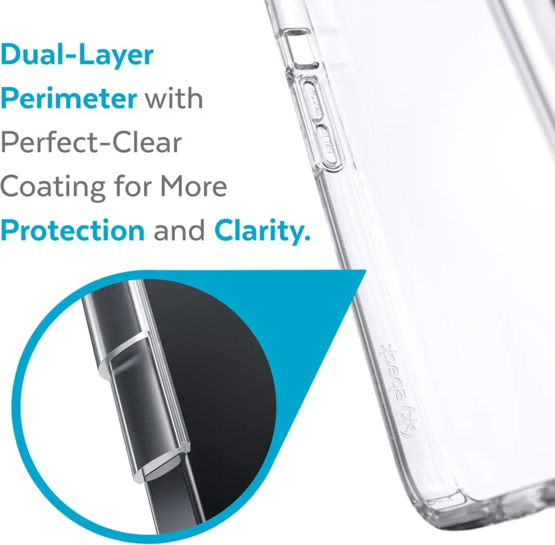 Speck Presidio Perfect Clear iPhone 13 Pro Hoesje - Transparant