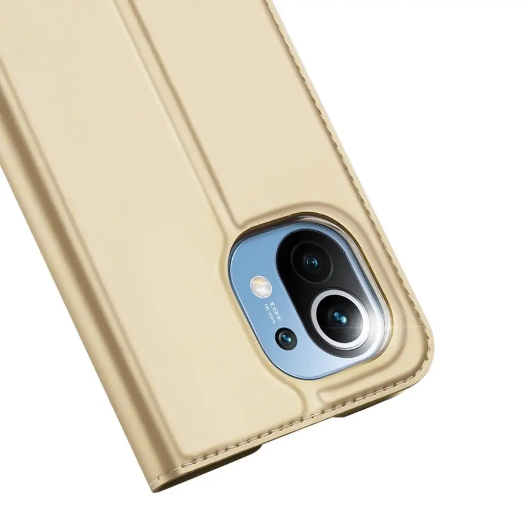 Dux Ducis Pro Serie Slim Wallethoes Xiaomi Mi 11 - Goud
