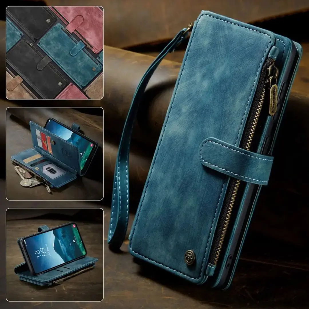Caseme C30 Hoesje Samsung Galaxy S25 - Blauw
