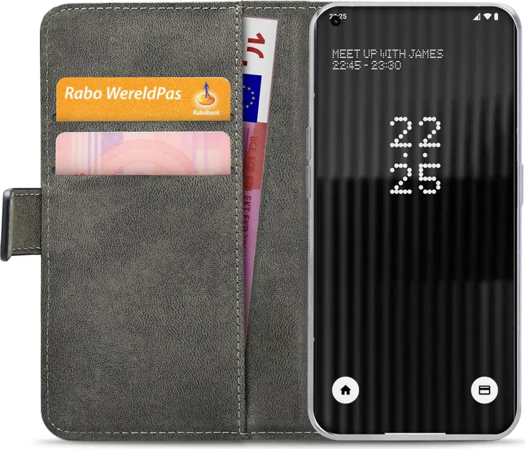Mobilize Classic Gelly Wallet Bookcase Nothing Phone 1 - Zwart