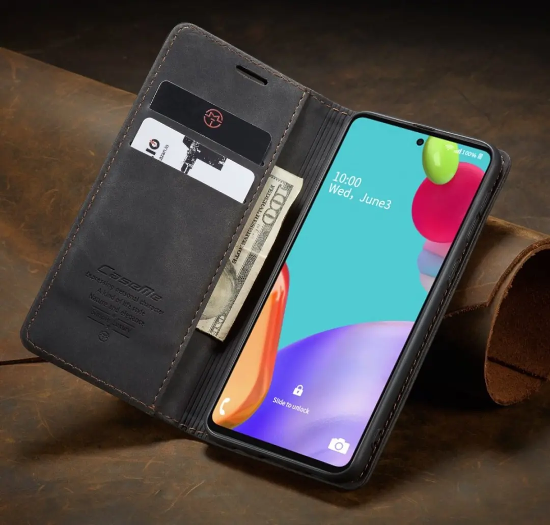 Caseme Book Case Samsung Galaxy A52 - Zwart
