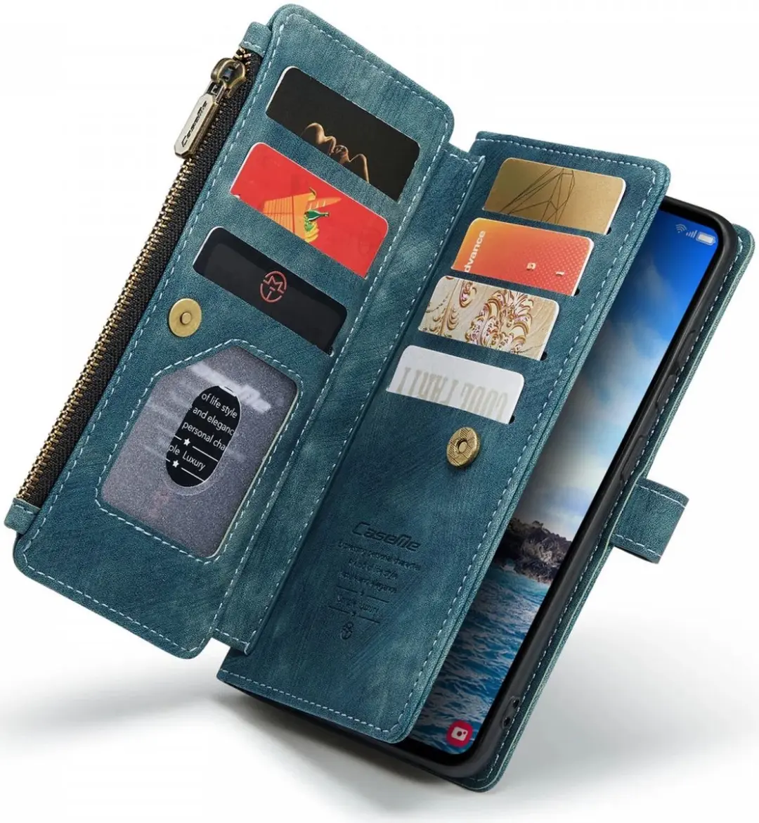 CaseMe C30 Hoesje Samsung Galaxy S24 Plus - Blauw