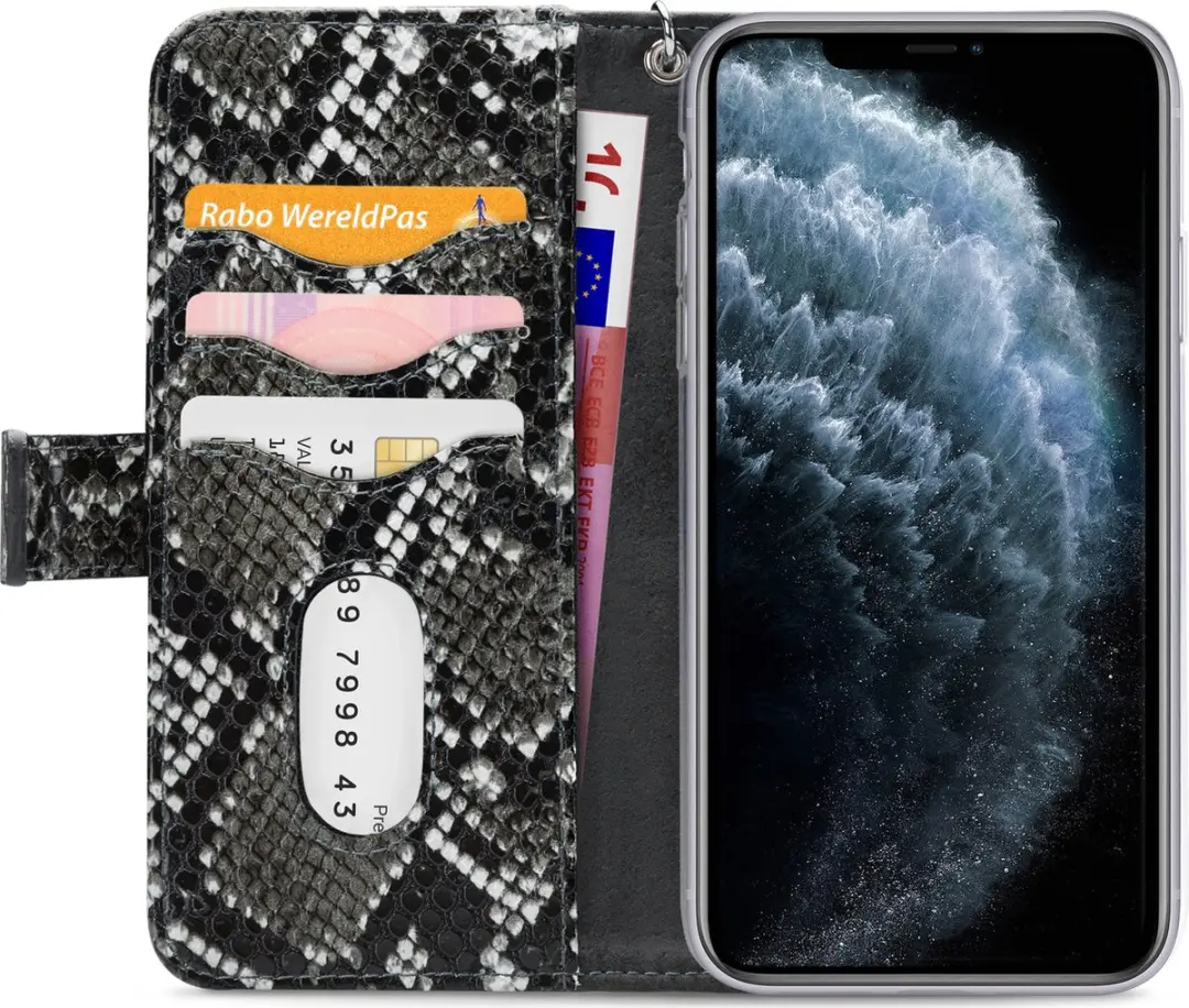 Mobilize 2-in-1 Wallet Zipper Case iPhone 11 Pro - Zwart