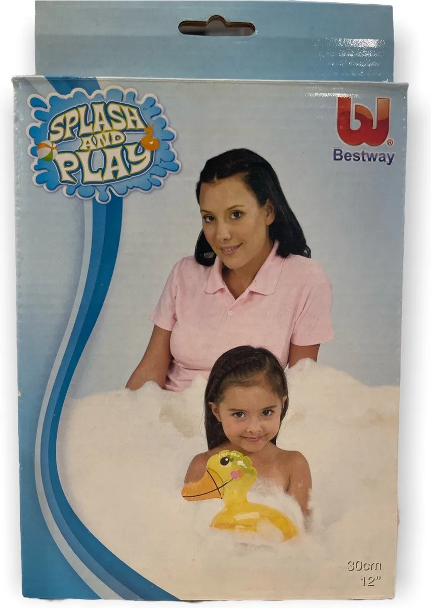 Bestway Mini Eendje Opblaasbaar - 25cm - Geel