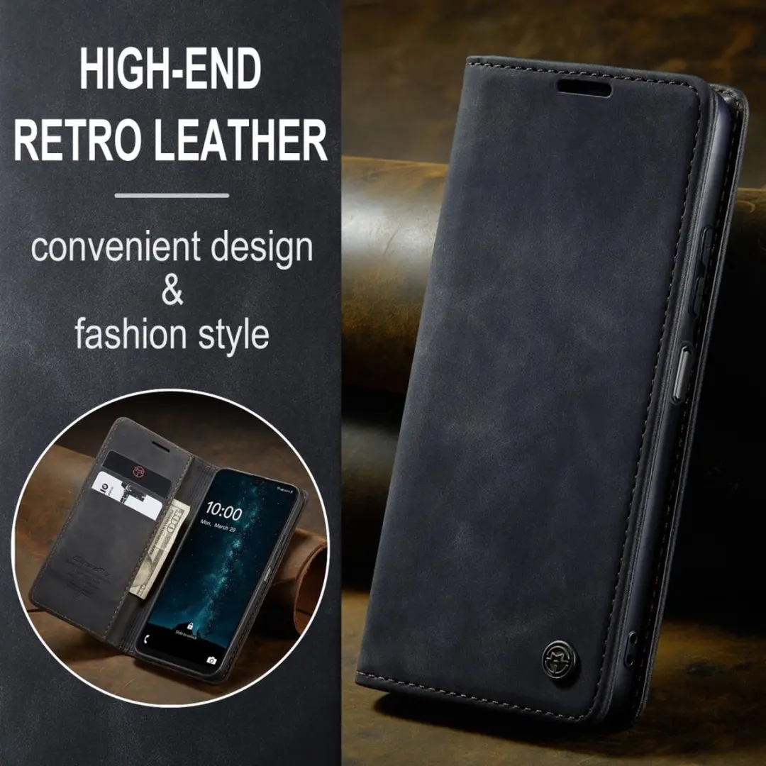 Caseme 013 Book Case Hoesje Samsung Galaxy A26 - Zwart
