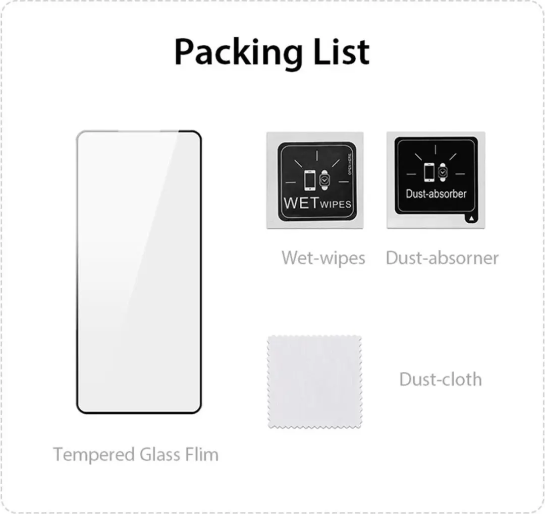 Dux Ducis Motorola Edge 50 Full-Cover Tempered Glass - Zwart