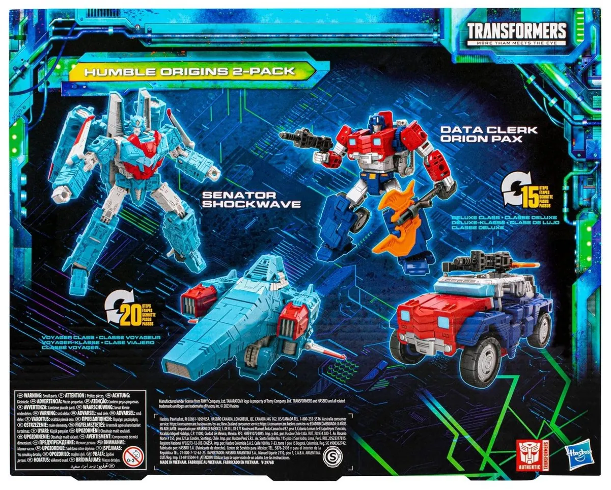 Hasbro Transformers Legacy Evolution Senator Shockwave & Orion Pax - Multi