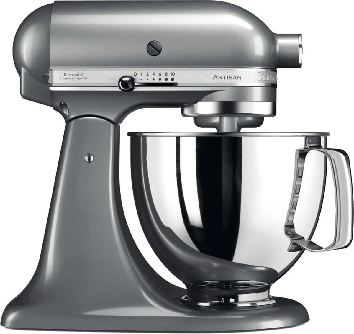 KitchenAid Artisan 5KSM125ECU Keukenmachine 4,8L - Zilver