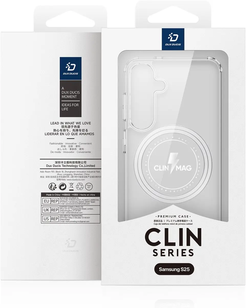 Dux Ducis Clin Mag Series Telefoonhoesje - Samsung Galaxy S25 Edge - Transparant