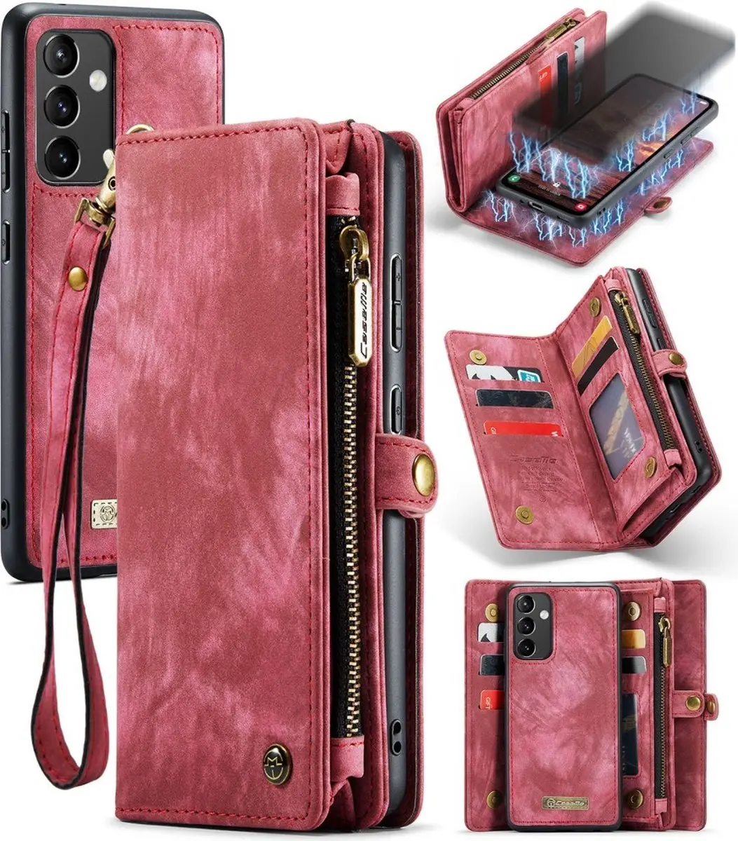 Caseme 008 Hoesje Samsung Galaxy A54 - 2-in-1 Book Case & Portemonnee - 8 Pasjes - Pink