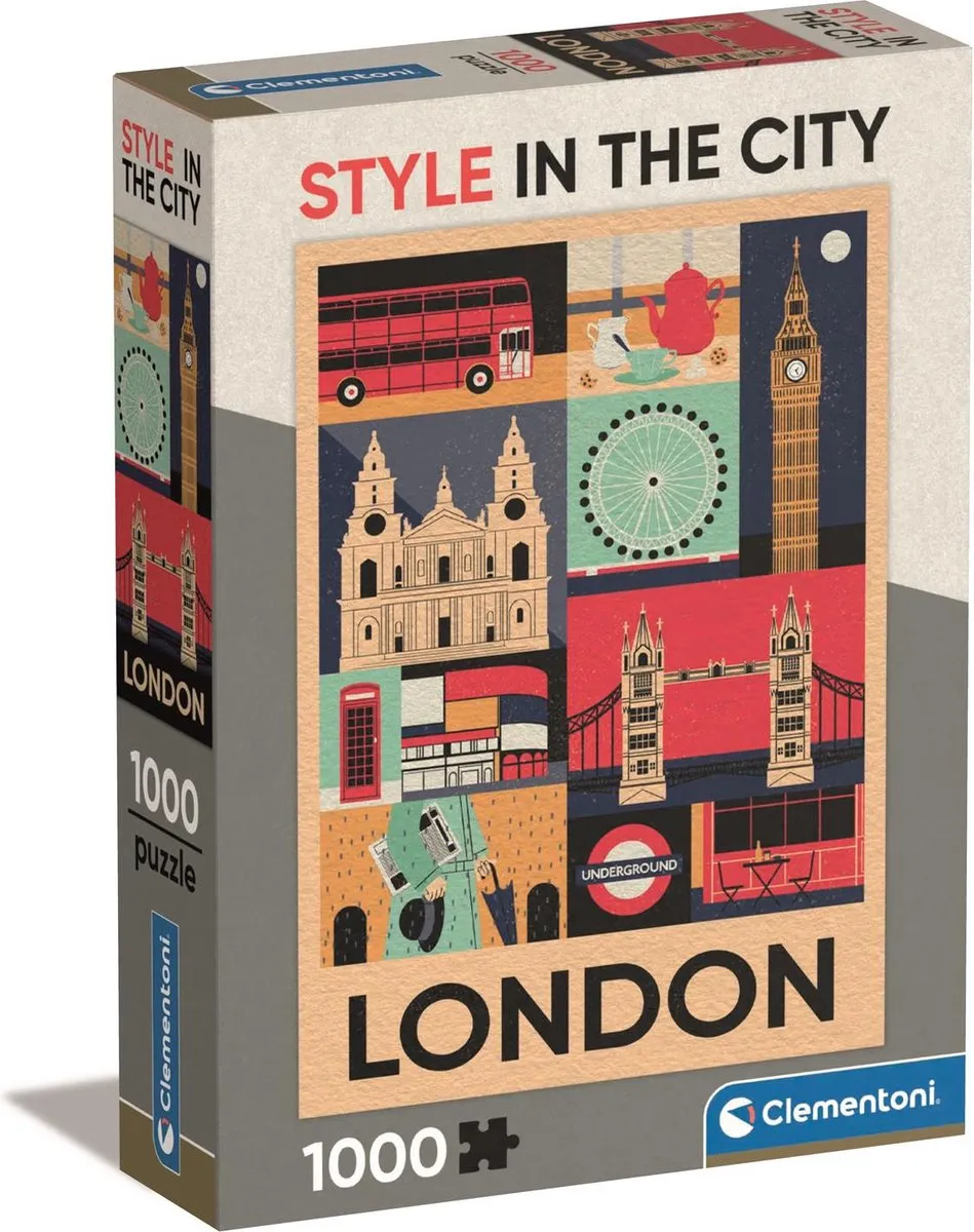 Clementoni Style in the City London Puzzel 1000 Stuks