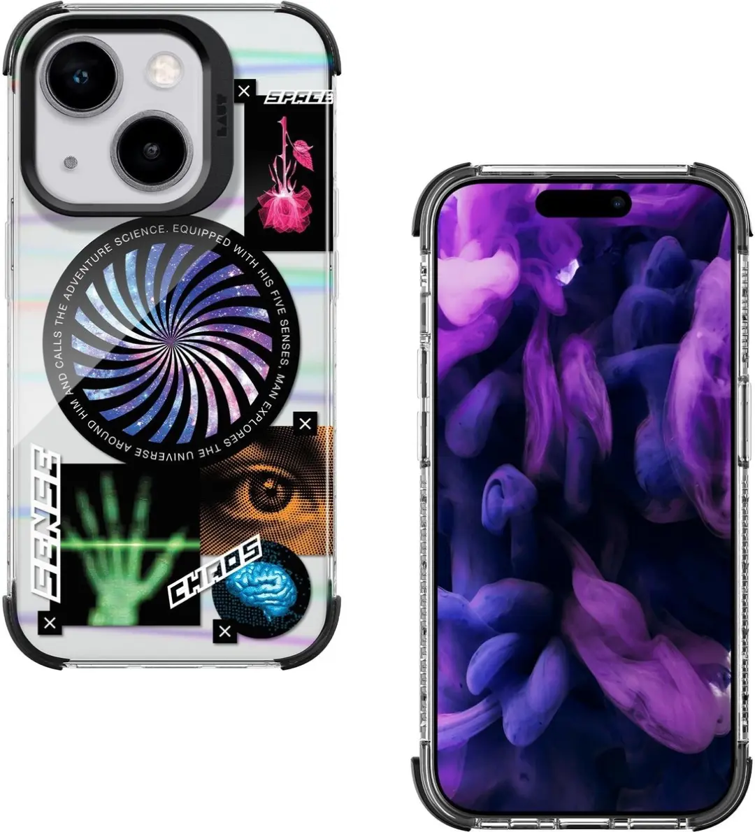 Laut Pop Cosmic Hoesje iPhone 15 - Wit - MagSafe