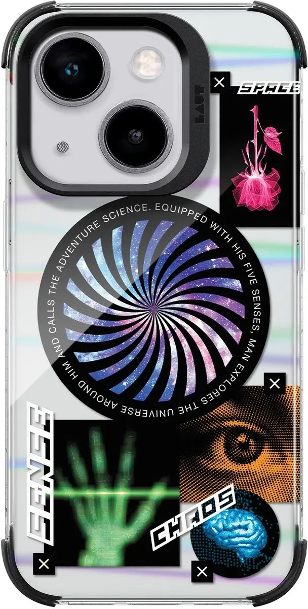 Laut Pop Cosmic Hoesje iPhone 15 - Wit - MagSafe - afbeelding 6 van 6