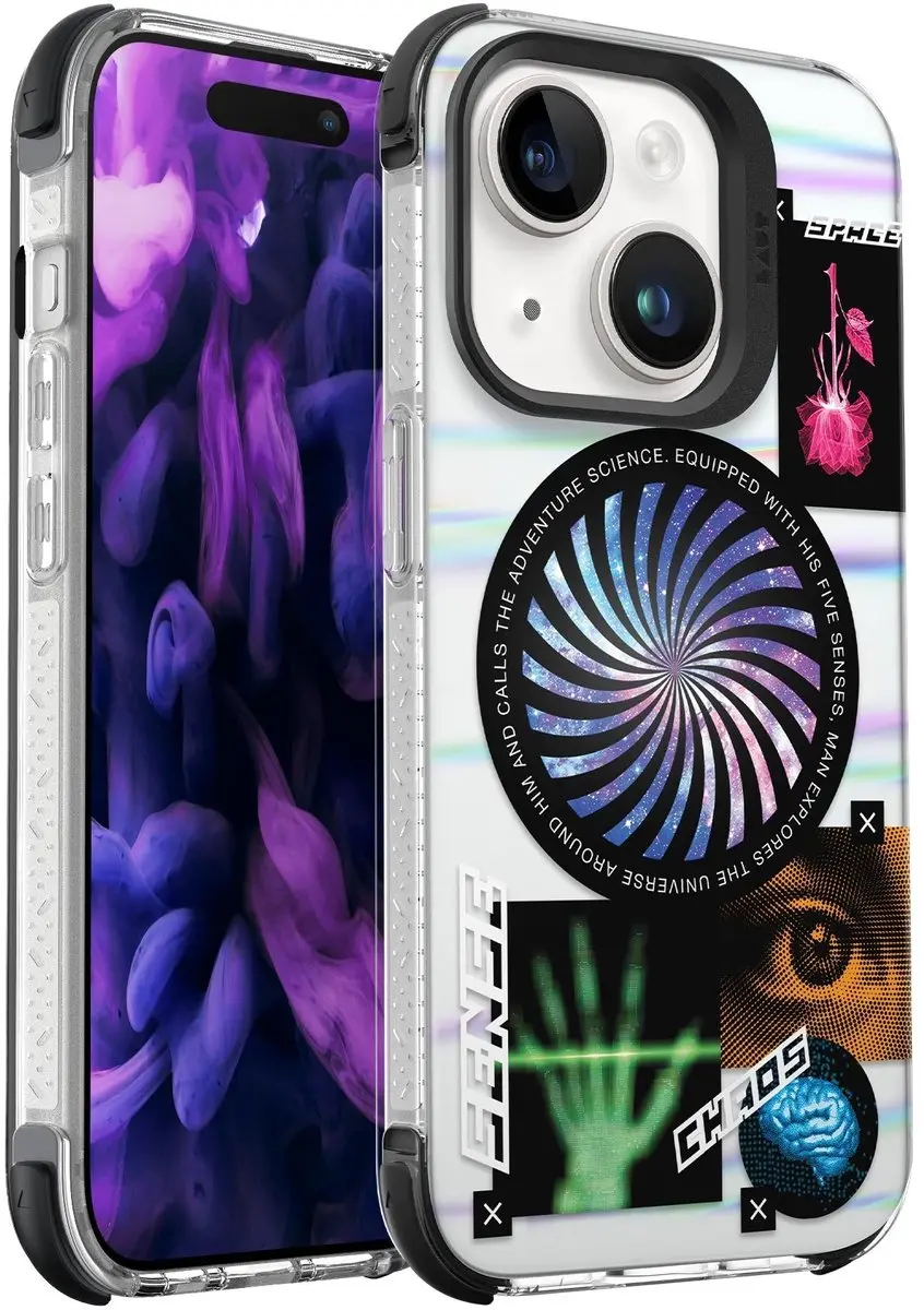 Laut Pop Cosmic Hoesje iPhone 15 - Wit - MagSafe