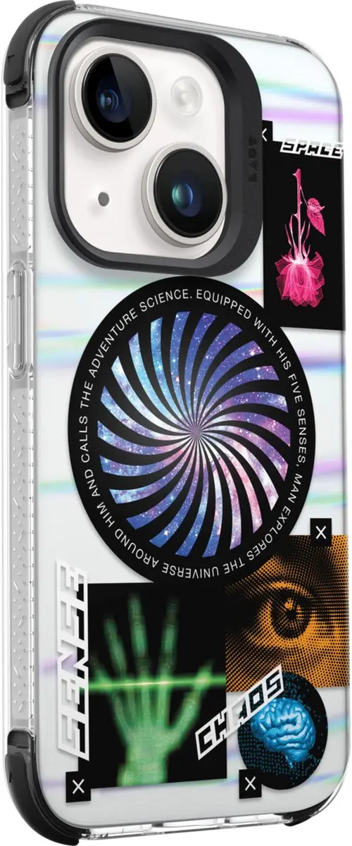 Laut Pop Cosmic Hoesje iPhone 15 - Wit - MagSafe