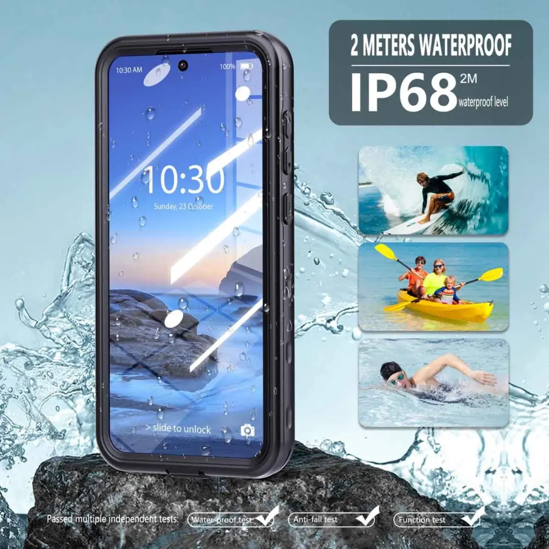 Redpepper Dot Plus Hoesje SH00085302 - Samsung Galaxy A36 - Waterdicht - Zwart