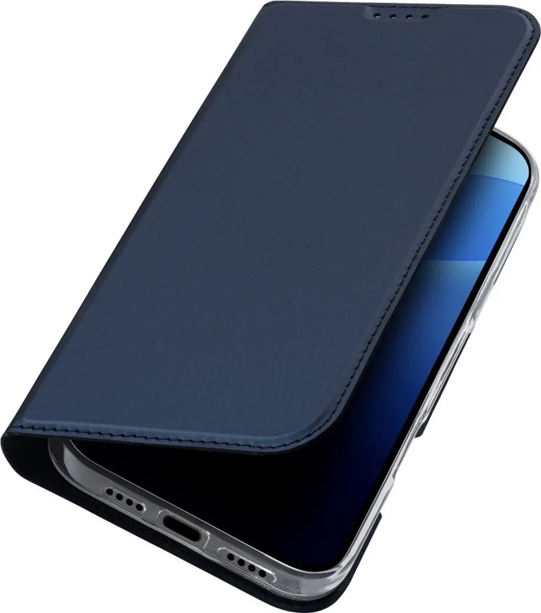 Dux Ducis iPhone 16 Pro Hoesje Slim Bookcase - Blauw