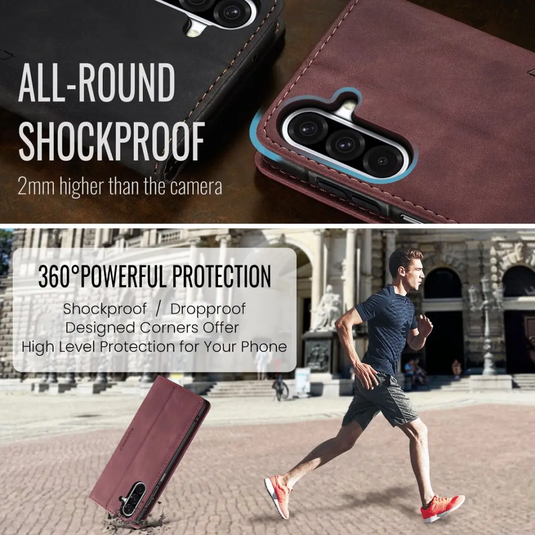 Caseme 013 Book Case Hoesje Samsung Galaxy A57 - Bordeaux