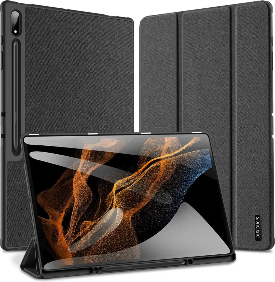 Dux Ducis SH00064927 Tablethoes - Samsung Galaxy Tab S10 Ultra - 14.6" - Zwart