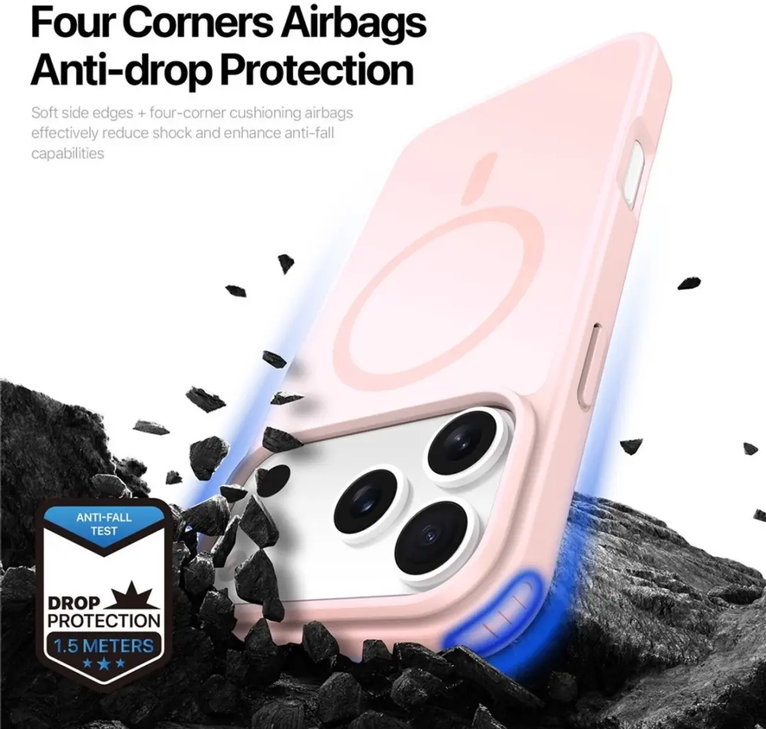 Dux Ducis Yind iPhone 17 Pro Max Hoesje - Lichtroze - MPN 8721389801294