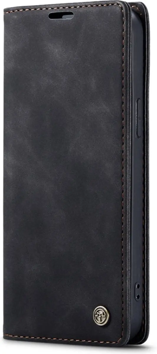 Caseme 013 Book Case Hoesje - iPhone 14 Pro - 2 Pasjes - Zwart