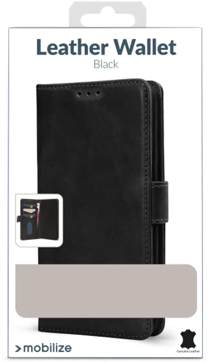Mobilize Leather Wallet Samsung Galaxy A27 5G - 3 Pasjes - Zwart