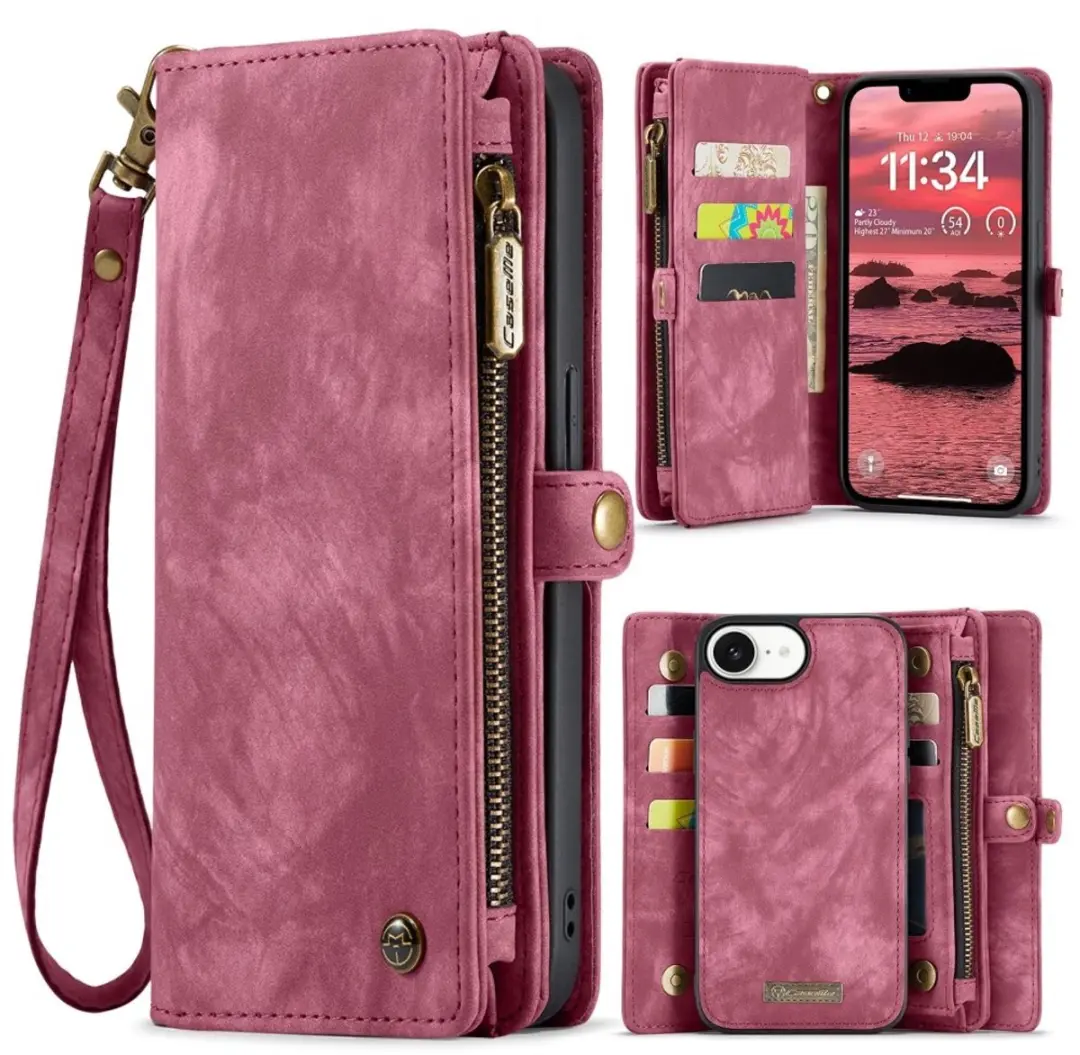 Caseme iPhone 16e Vintage Portemonneehoesje