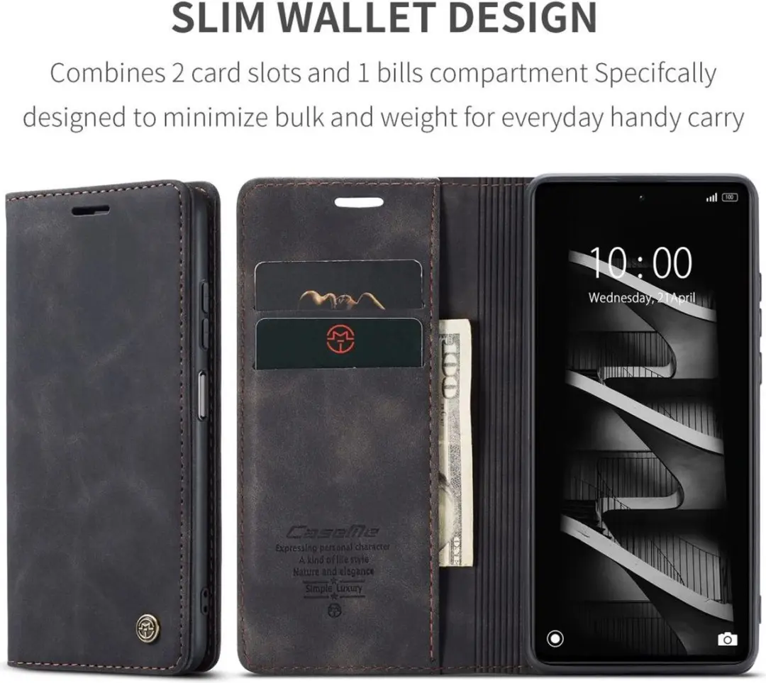 Caseme 008 Hoesje Xiaomi Redmi Note 12 Pro 4G - Zwart - afbeelding 6 van 6