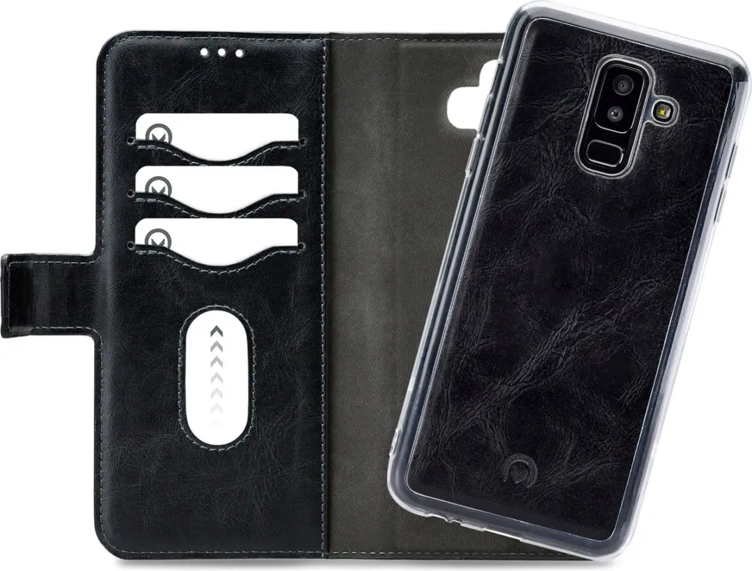Mobilize MOB-PTIOGWCB-GALA6P18 Telefoonhoesje - Samsung Galaxy A6+ 2018 - 3 Pasjes - Zwart - afbeelding 6 van 6