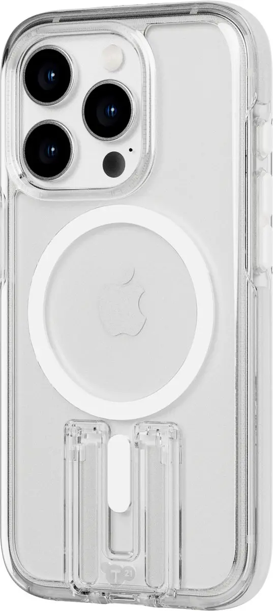 Tech21 Evo Crystal Kick iPhone 15 Pro Hoesje - T21-10262 - Transparant/Wit