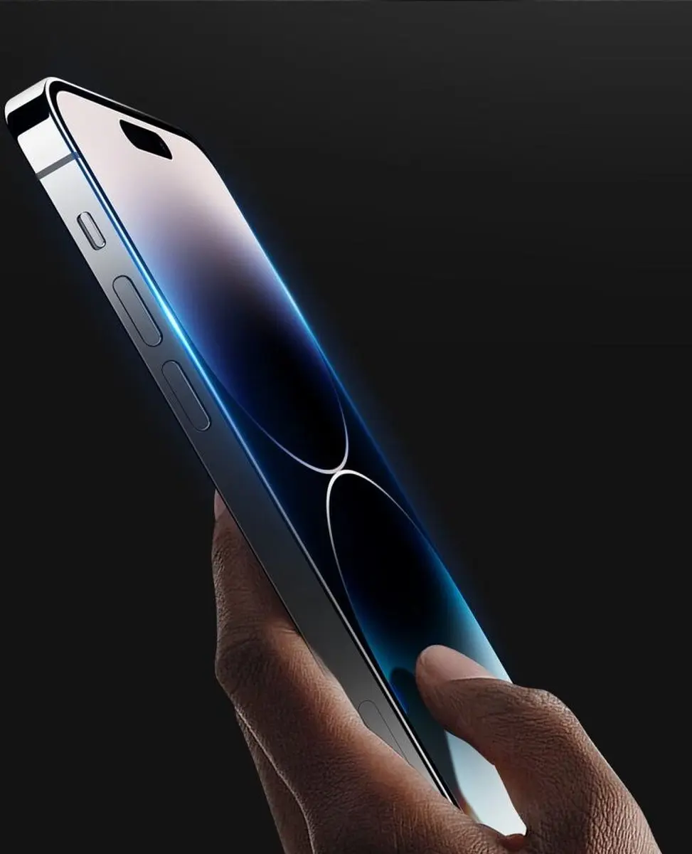 Dux Ducis iPhone 15 Pro Max Tempered Glass Screenprotector - Zwart - afbeelding 6 van 6