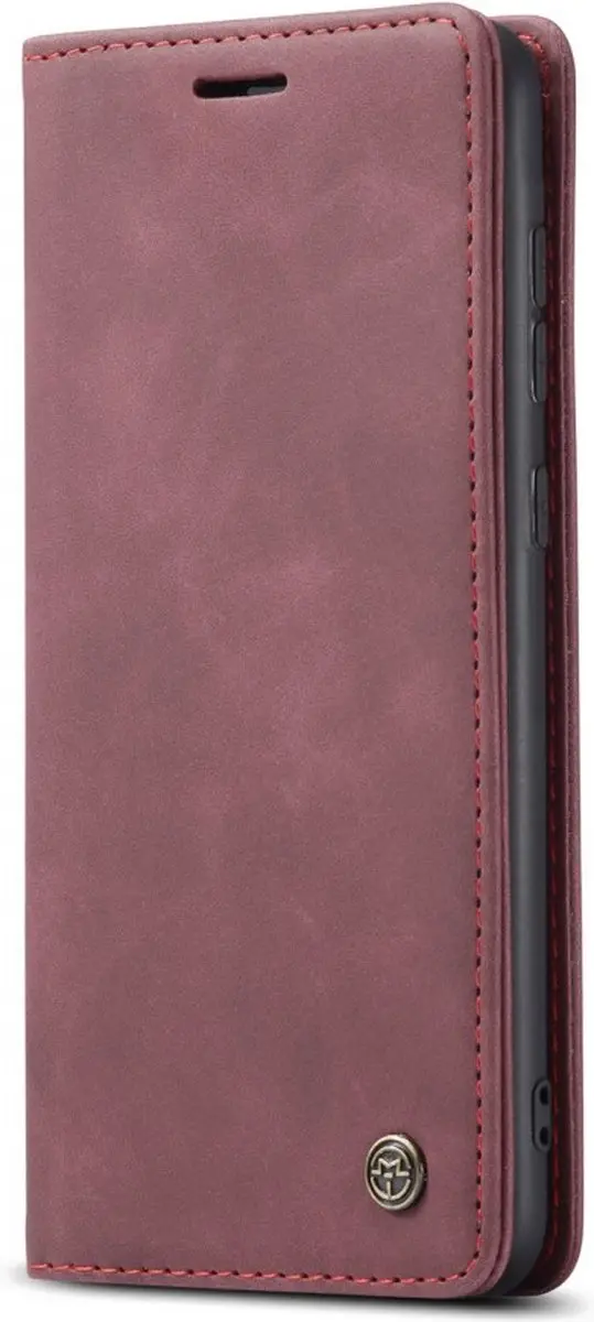 Caseme 013 Book Case Hoesje Samsung Galaxy S21 FE - Bordeaux - afbeelding 6 van 6