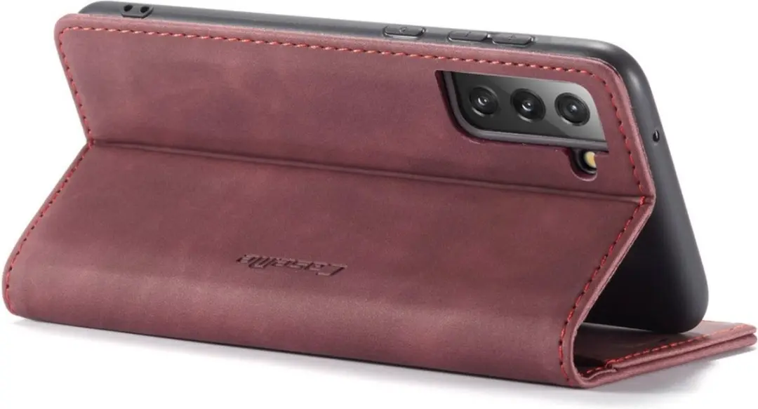 Caseme 013 Book Case Hoesje Samsung Galaxy S21 FE - Bordeaux