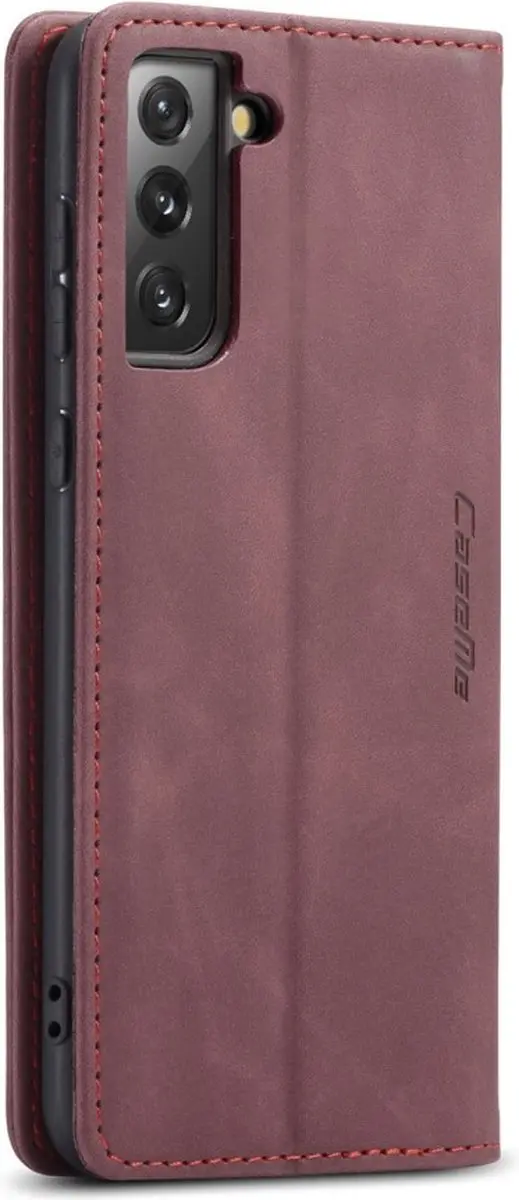 Caseme 013 Book Case Hoesje Samsung Galaxy S21 FE - Bordeaux