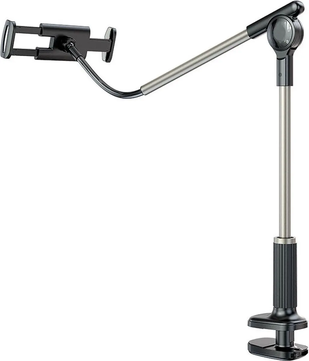 Hoco Verstelbare Telefoon/Tablet Houder 4.5-10.5" - Zwart - afbeelding 6 van 6
