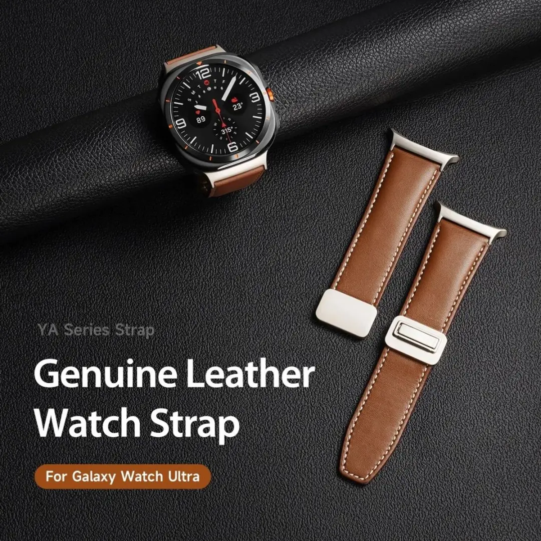 Dux Ducis YA Horlogebandje Samsung Galaxy Watch Ultra - Echt Leer Bruin - afbeelding 6 van 6