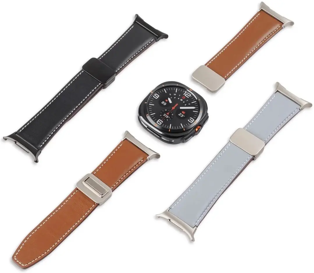 Dux Ducis YA Horlogebandje Samsung Galaxy Watch Ultra - Echt Leer Bruin