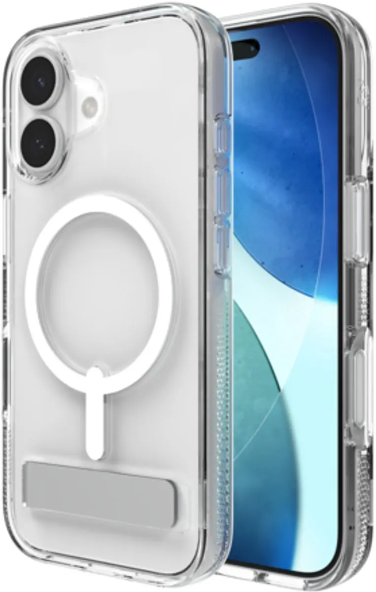 ZAGG Crystal Palace Snap Kickstand iPhone 17 Hoesje - Transparant