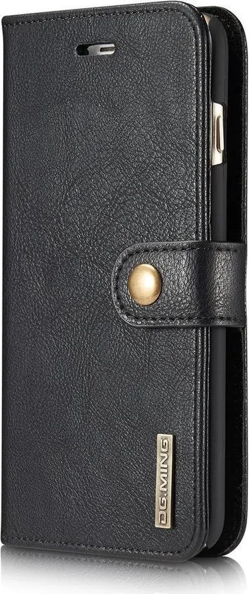 DG.MING Portemonnee Hoesje iPhone 6/6S - 3 Pasjes - Zwart - afbeelding 6 van 6